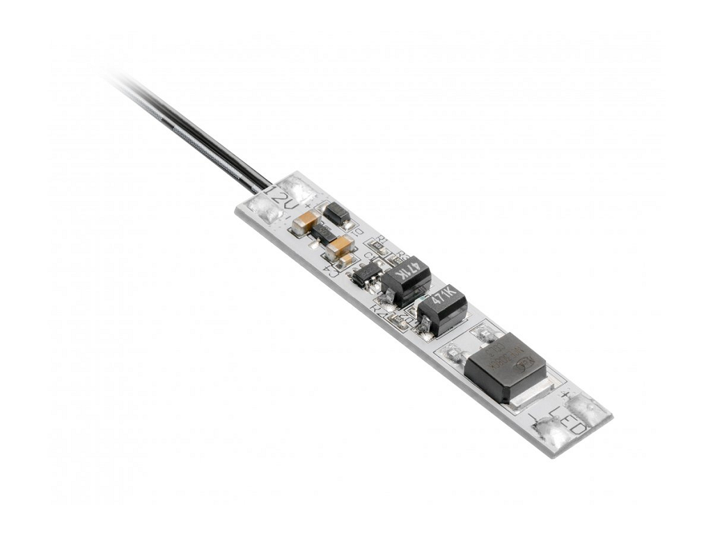 gtv_sensore interruttore contactless per profili led con cavo 12v-24v 60w.png Sensore Interruttore contactless per profili LED con cavo da 2 mt 2×0,20 max 3A 12v-24v 60w |GTV - immagine 1